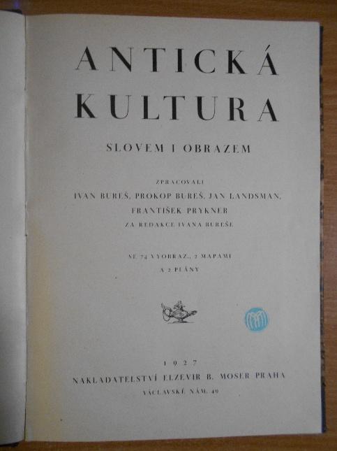 Antická kultura slovem i obrazem