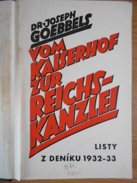 Vom Kaiserhof zur Reichskanzlei: Listy z deníku 1932-33