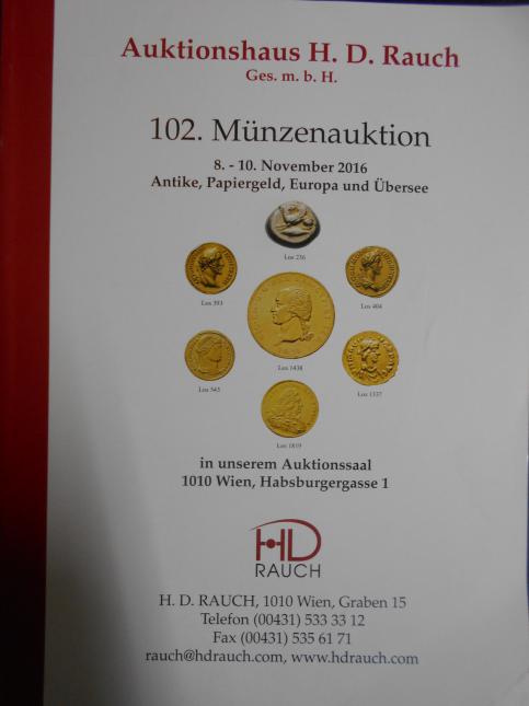 102. Munzenauktion 8. - 10. November 2016