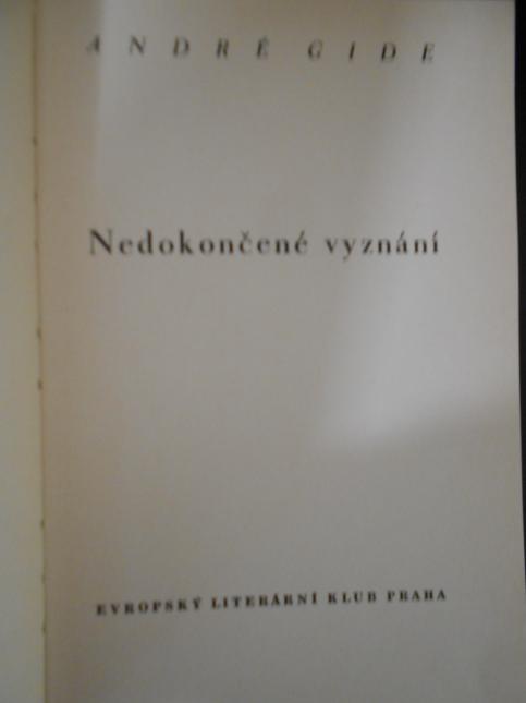 Nedokončené vyznání