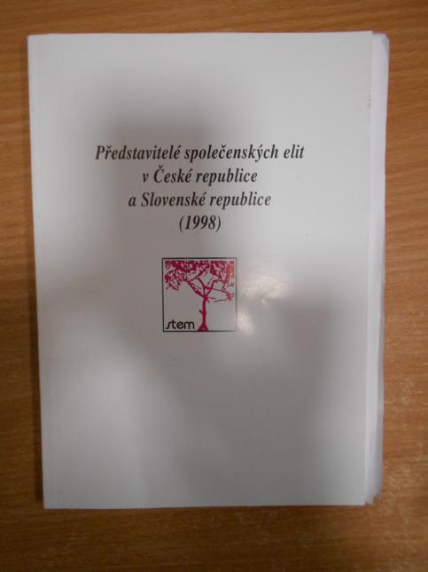 Představitelé společenských elit v České republice a Slovenské republice (1998)