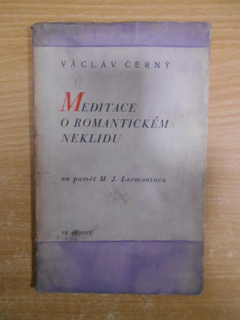 Meditace o romantickém neklidu: na paměť M. J. Lermontova