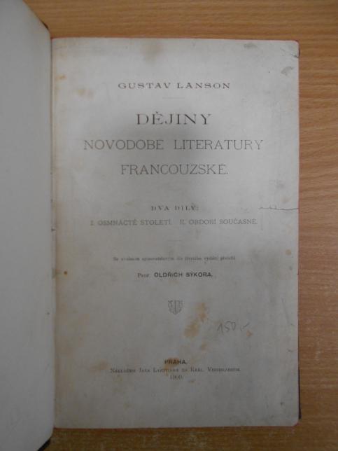 Dějiny novodobé literatury francouzské