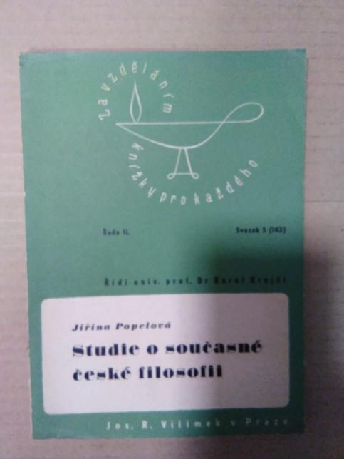 Studie o současném české filosofii