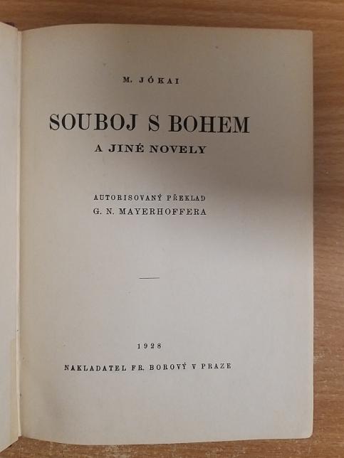 Souboj s Bohem a jiné novely