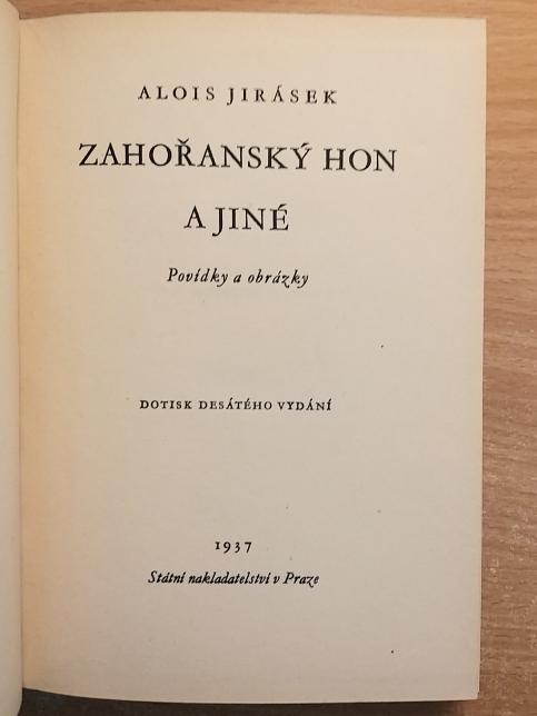 Zahořanský hon a jiné
