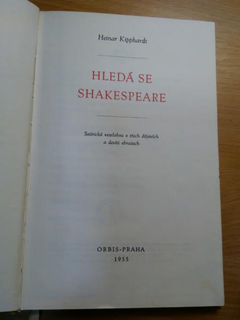 Hledá se Shakespeare