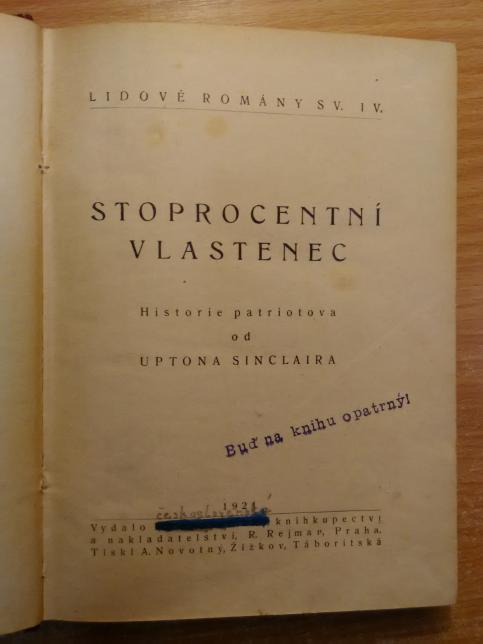 Stoprocentní vlastenec Historie patriotova