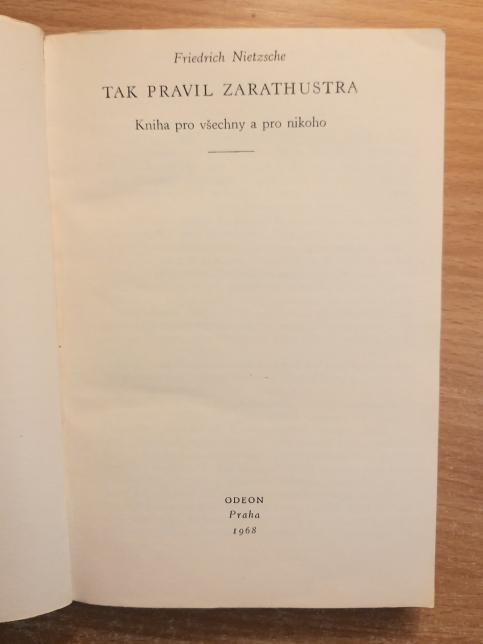 Tak pravil Zarathustra