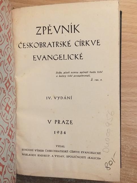 Zpěvník Českobratrské církve evangelické