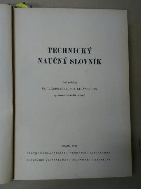 Technický naučný slovník. III. díl, M-Po