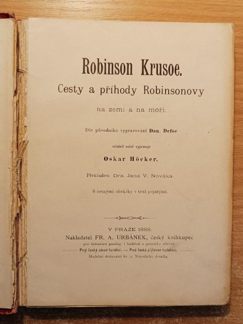 Robinson Krusoe - Cesty a příhody Robinsonovy na zemi a na moři