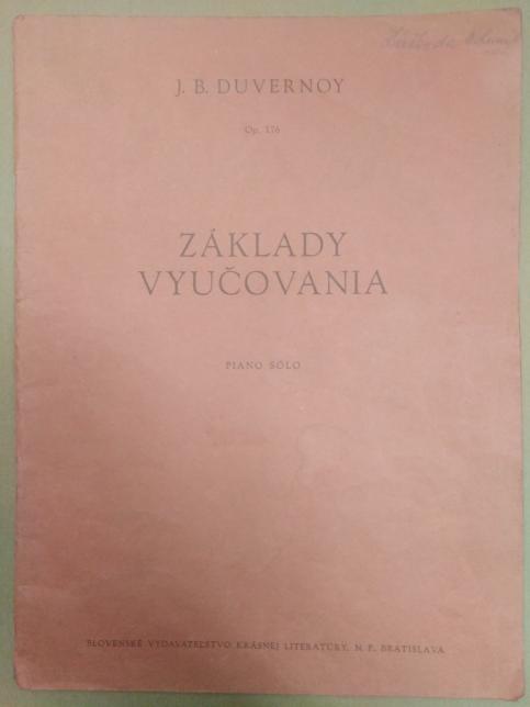 Základy vyučovania - piani sólo 