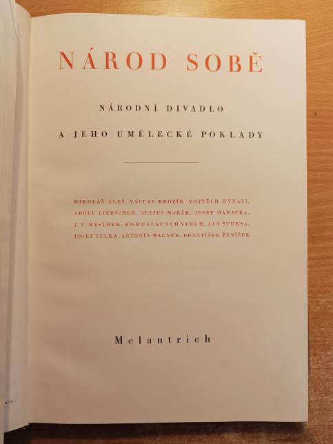 Národ sobě - Národní divadlo a jeho umělecké poklady