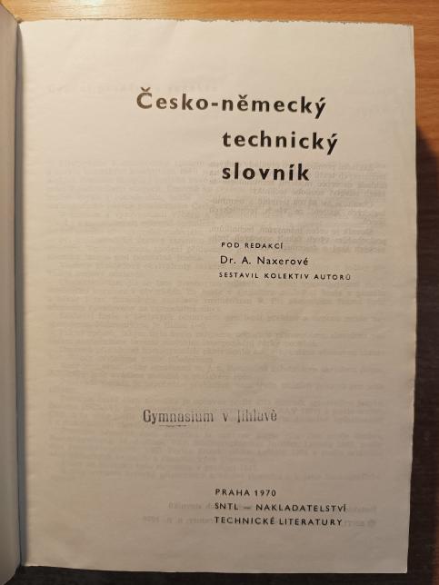 Česko-německý technický slovník