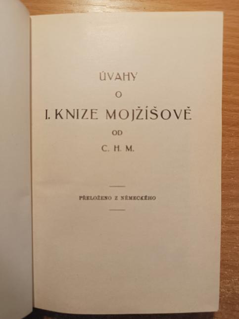 Úvahy o I. knize Mojžíšově