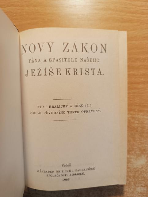 Nový zákon pána a spasitele našeho Ježíše Krista