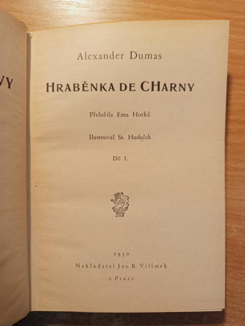 Hraběnka de Charny 6 svazků