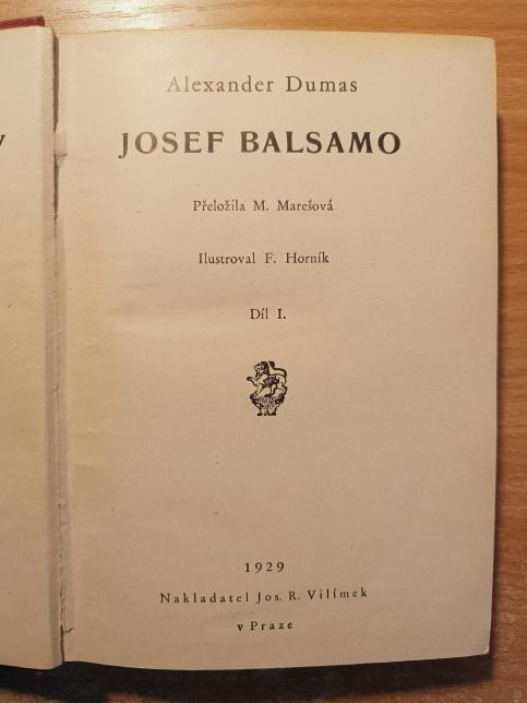 Josef Balsamo I.-II. a III.-IV.