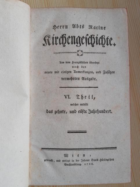 Herrn Abts Racine Kirchengeschichte