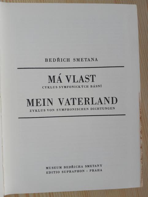 Má vlast: Cyklus symfonický básní (kapesní partitury)