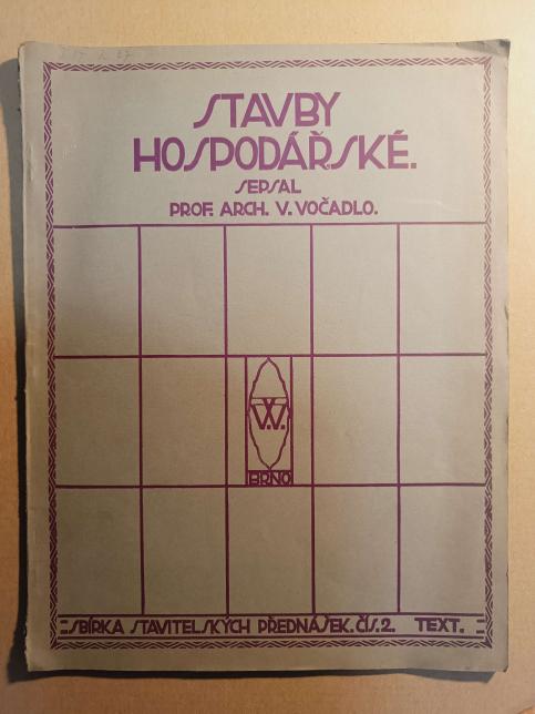 Stavby hospodářské - Text, Tabulky