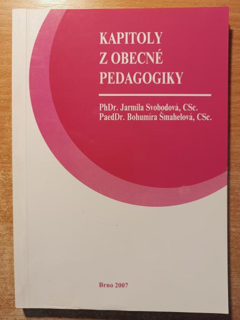 Kapitoly z obecné pedagogiky