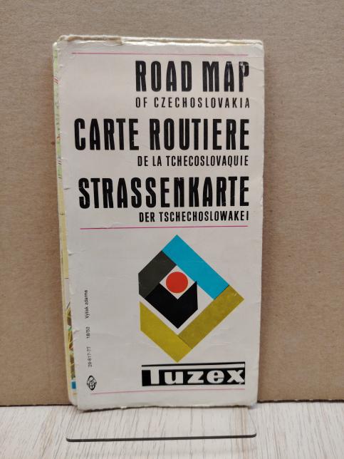 Road Map of Czechoslovakia