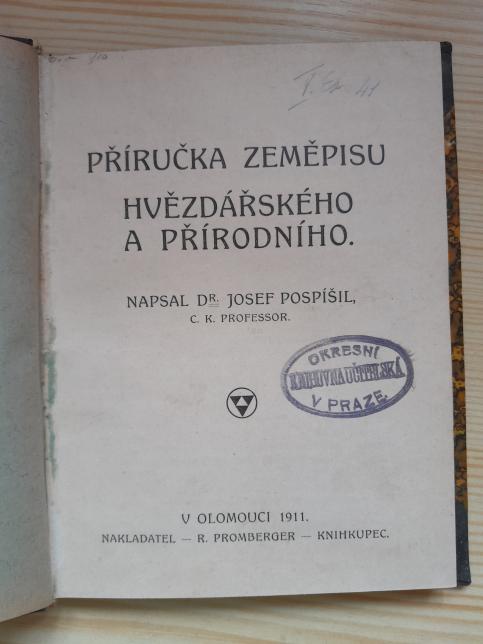 Příručka zeměpisu hvězdářského a přírodního