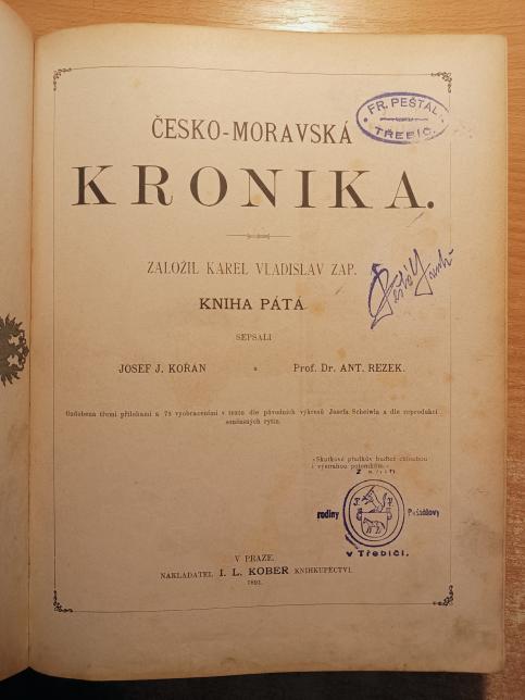 Česko-moravská kronika - Kniha pátá
