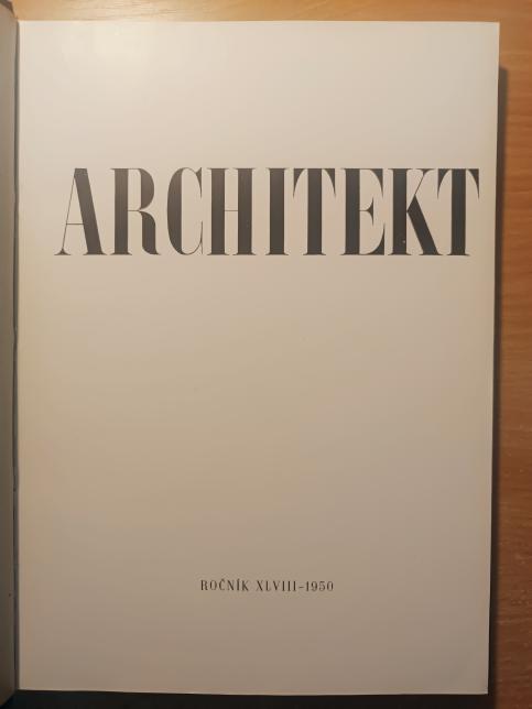Architekt - ročník XLVIII - 1950