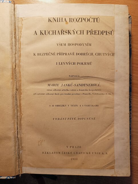 Kniha rozpočtů a kuchařských předpisů